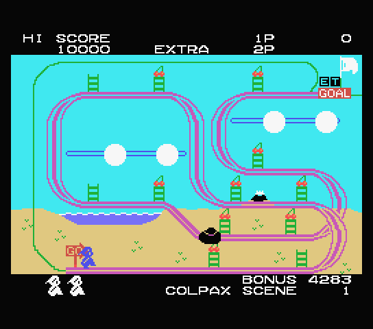Mr. Do's Wild Ride screenshot 2 for MSX